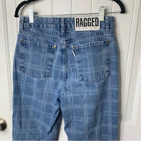The Ragged Priest plaid straight leg Dad jeans size 28 - Picture 6 of 11